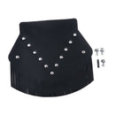Universal Motorcycle PU Leather Rear Mud Flap Wheel Fender Mudguard Protector
