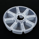 8 Compartments Mini Portable Round Fishing Lure Tackle Medicine Storage Box A