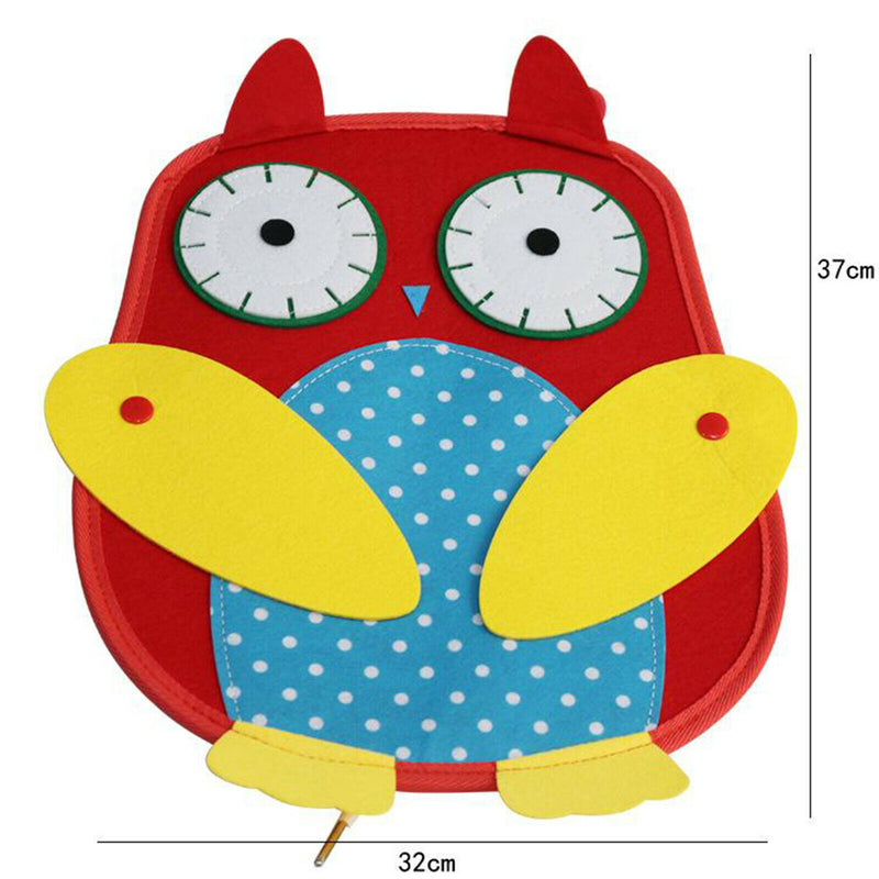 Felt Busy Board Button Dressing Life Motor Skill Educational Learning Toys