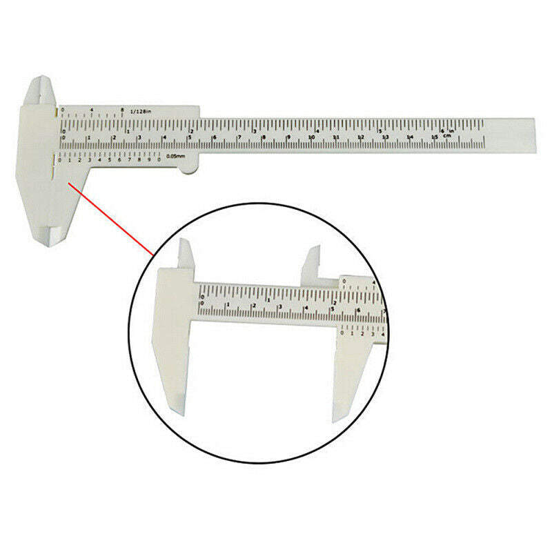 Sliding Vernier Caliper Measure Tool Ruler for Tattoo Eyebrow Makeup H STX