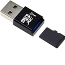 USB 3.0 High Speed Mini 5gbps Memory Card Reader Adapter for Micro SD SDXC TF//