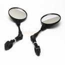 Motorcycle 22mm Handlebar Rear View Side Mirrors Round Shape