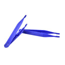 10pcs Disposable Medical First Aid Tweezer Small Plastic Tweezers Blue LJU