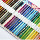 Maple Leaf Canvas School Pencil Case 36 Holes Roll Pencilcase Large Pen Bag