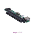 2.5" SATA Female HDD SSD USB 2.0 To 7+15Pin SATA Adapter Converter