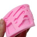silicone cake fondant mold topper hammer spanner tools diy baking moulWGB Gw