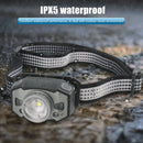 Outdoor Camping Night Headlight LED Headlamp USB Rechargeable Multifunction