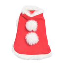 Christmas Cloak&Scarf Costume Set With Bells Pet Clothes Apparel L