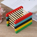 1Pc Natural Bamboo Wood Soap Dish Rack Storage Holder Bath Shower Plate Bathr OZ