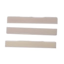 3 Pcs White Guitar Bridge Saddle Bone Cut Compensated Parts for Ukulele Accs