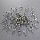 50Pcs Durable Carbon Steel Practical Pegboard Hooks Garage Workshop Storage D1E5