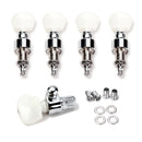 5pcs Banjo Tuner String Tuning Keys Pegs Machine Heads Machine Head Chrome