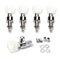 5pcs Banjo Tuner String Tuning Keys Pegs Machine Heads Machine Head Chrome