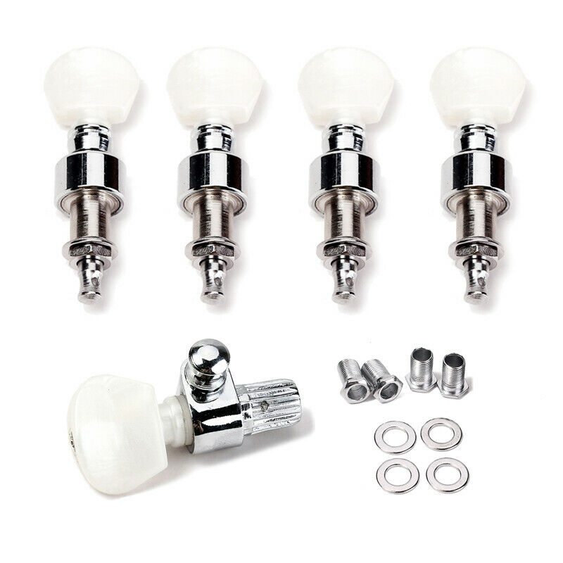 5pcs Banjo Tuner String Tuning Keys Pegs Machine Heads Machine Head Chrome