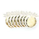 8x Golden Foil Disposable Pineapple Paper Plates Wedding Birthday Party Decor ME