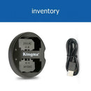 KingMa NP-FZ100 Dual Slot Micro USB Battery Charger for Sony ILCE-9 A7M3 A