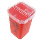 Red Sharps Container Biohazard Needle Disposal for Medical Dental Tattoo Tosp