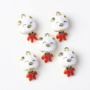 5Pieces Mini Pig Enamel Alloy Charms Pendant Jewelry DIY Crafts Findings