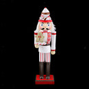 36CM Xmas Christmas Traditional Style Nutcracker Wooden Guard Decoration B