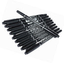 10pcs Black Double Ended Permanent Art Drawing Markers Highlighter Pen Set