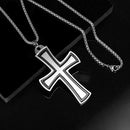Fashion Cross Necklace Hip Hop Stainless Steel Pendant Chain Men Jewelry  A