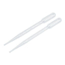 100 Pcs Clear White Plastic 7.1" Long Liquid Dropper Pasteur Pipette 3ml