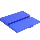 Plastic 50-Place Microslide Slide Microscope Box,blue