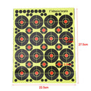 160pcs/10 sheets Shooting Targets Glow Florescent Paper Target for Hunting-Arr3C