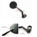 1 Piece Dia8cm Glass Bike Mirror Handlebar Adjustable Bike Rearview Mirror
