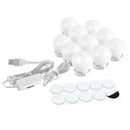 10Pcs Makeup Mirror Vanity Led Light Bulbs Lamp Kit Lighted Make Up Mirrors B8P4