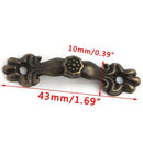 10Pcs Box Handle Zinc Alloy Knob Arch Tracery Drawer Wooden Jewelry Box 43x10mm