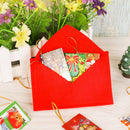 2pcs/Lot Christmas Santa Letter Envelope Greeting Cards Candy Bag Xmas Ornament