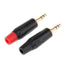 2Pcs 3.5mm 3Pole Male Repair Earphones Audio Solder Jack Plug Adapter