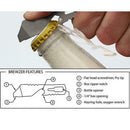 Mini Multifunctional Pocket EDC Tool Pry Bar Screwdriver Bottle Opener