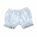 Drawers satin pumpkin pants petticoat small costume White ladies free size  M3X4