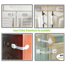 8pcs Child Safety Drawer Door Cabinet Lock Protector Kids Security Lock