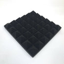 10pcs Soundproofing Foam Pads Studio Room Sound Treatment Foam (Black) A