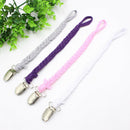 Baby Toddler Dummy Pacifier Clip Soother Nipple Clip Gray Purple Pink