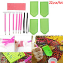 5D Diamond Painting Cross Stitch Embroidery Pen Tools Set Mosaic Glue Tweezers