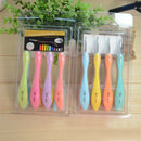 8Pcs Soft Grip Handle Aluminum Crochet Hooks Multi Colour Knitting Needles Craft