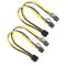 2pcs 8Pin to Graphics Video Card Double PCI-E 8Pin(6Pin+2Pin)Power Cable