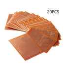 7 * 5 cm Single Sided Universal Paper Printed Circuit Test Board Brown DKU
