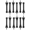 12 Pack Satin Nickel Door Stoppers - 3Ã¢â€¦â€º inch Flexible Heavy Duty RustProof  T3A7