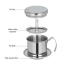Stainless Steel Vietnam Coffee Drip Filter Coffee Maker Dripper Pot