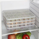 2pcs 21 Grid Fresh-keeping Plastic Storage Box Single Layer Dumpling Sus AXX