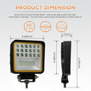 New 126W 6000K Led Work Light Bar Flood Spot Beam Offroad 4Wd Suv Driving F