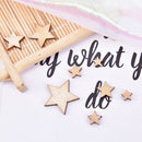 100PCS Wood Stars DIY Christmas Scrapbooking Party Fashion Wooden Embellishmen_