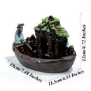 Backflow Incense Burner Home Decor Ceramic Smoke Backflow Incense Stick Hol