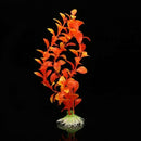 Orange Artificial Water Plants for Fish Tank Plastic Decoration Ornament