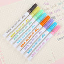 8pcs Pen Outline Marker DIY Student Handpainted Stationery A